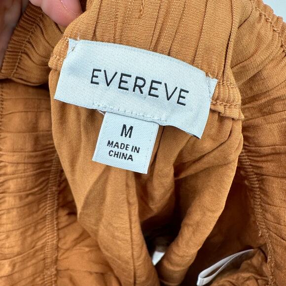 EVEREVE Shane Burnt Orange Tie Waist Cotton Short // M - Picture 12 of 12